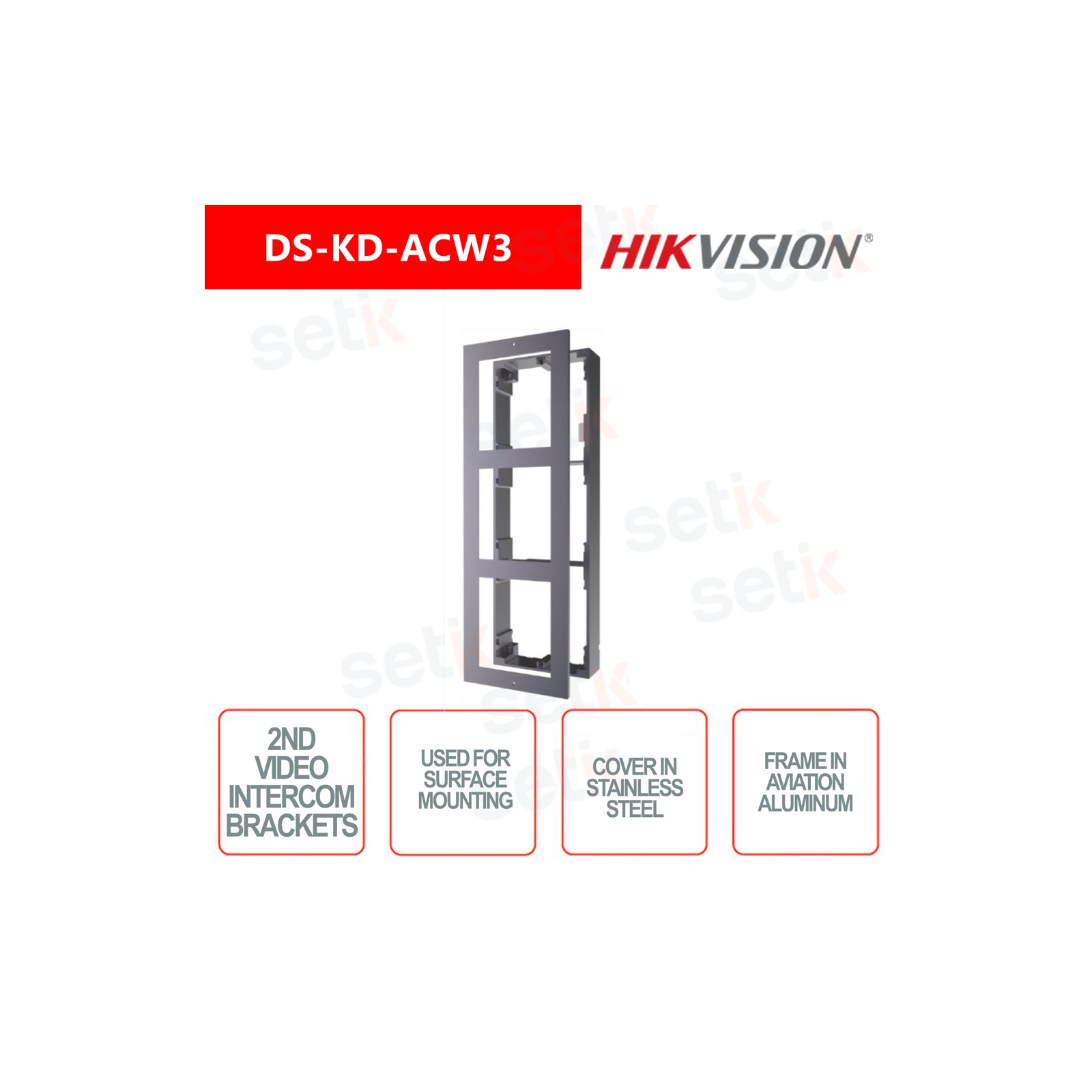 DS KD ACW3 Modulo Triplo Hikvision Da Parete Setik Biz