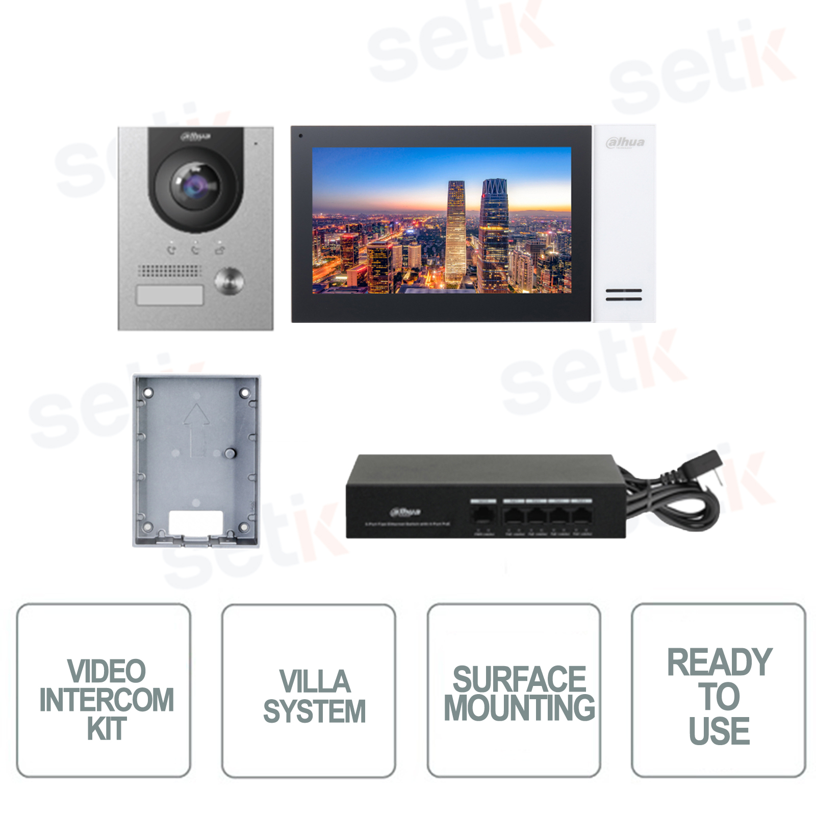 KTP01L S Complete KIT Video Door Phone And IP Internal Station And