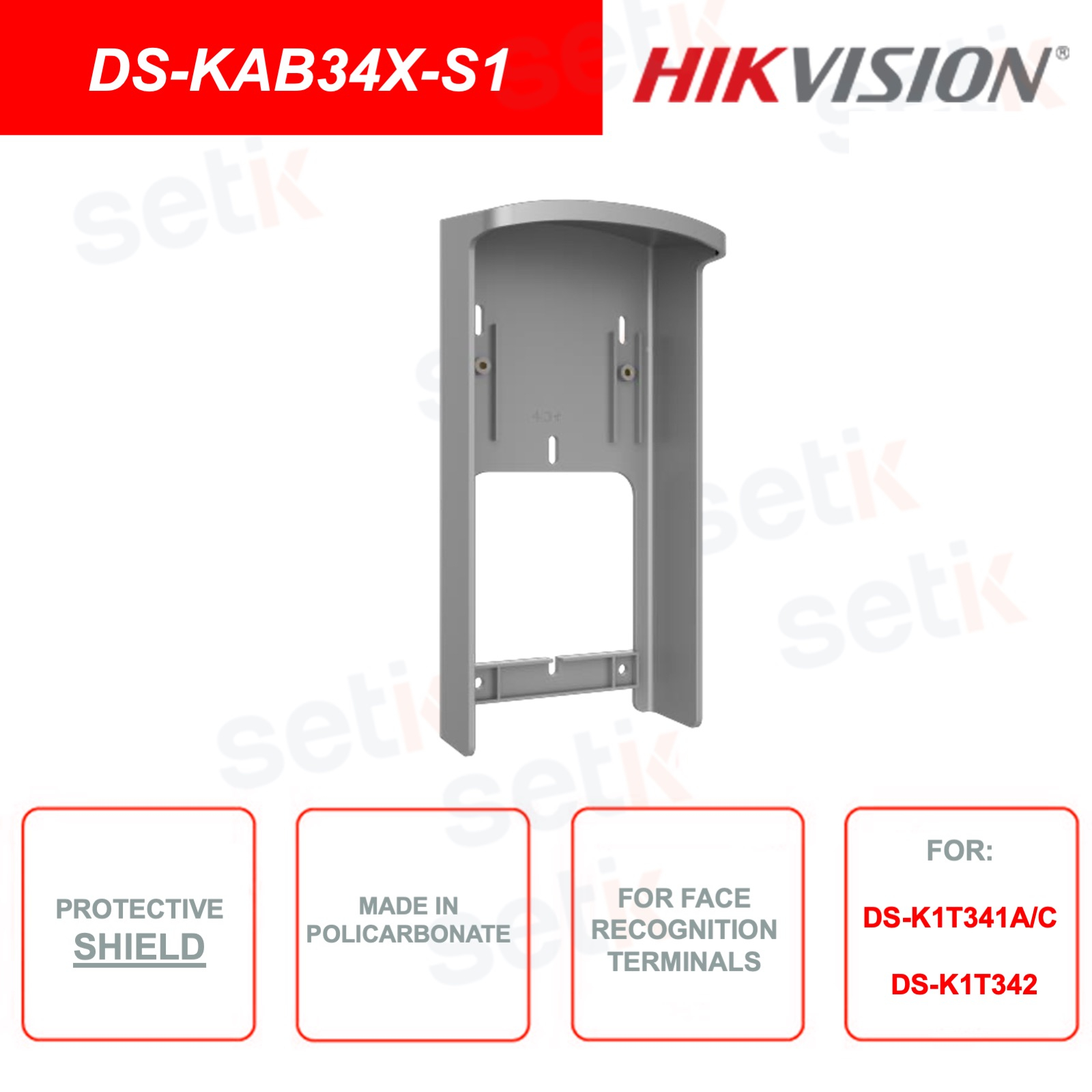 DS KAB34X S1 HIKVISION Protective Shield For Face Recognition