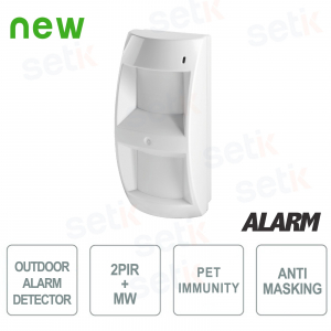 2PIR + MW triple technology outdoor sensor with Pet Immunity - AMC