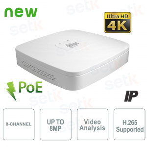 4K 4-Kanal IP NVR H.265 bis zu 8MP 1HDD PoE - Dahua