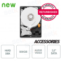 500GB 3.5" SATA Audio/Video Internal Hard Drive - Refurbished with Warranty