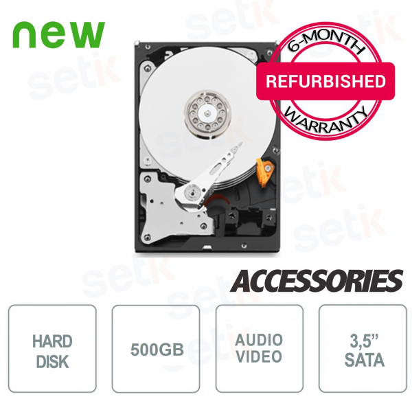 Disco duro de 500GB HD 3.5GB - Reacondicionado con garantía - Alta calidad