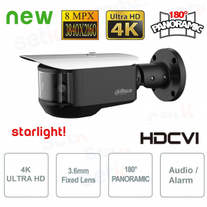 HDCVI Camera Panoramic 180 ° 4K Multi-Sensor Dahua