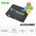 Convertisseur de signal vidéo de TVI / AHD / CVI / ANALOG vers HDMI / VGA / BNC - Setik
