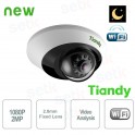 Telecamera IP Dome WiFi 2MP Starlight 2.8mm CableFree IVS WDR - Tiandy