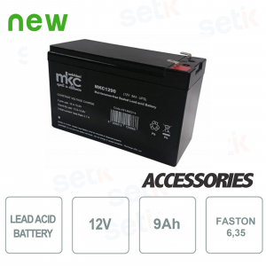 Batterie / Accumulateur au plomb 12V 9.0Ah - Setik