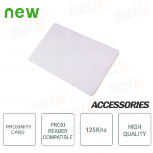 125Khz RFID card for proximity readers - Setik