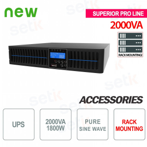 UPSL2000LCD-RTPLUS - Onduleur 2000VA 1800W Ares Rack 