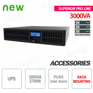 Uninterruptible power supply UPS 3000VA 2700W RACK - Superior Pro