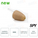 Earpiece spare part for ear-bud sets - 8mm, flesh-colored - Invisible - Setik
