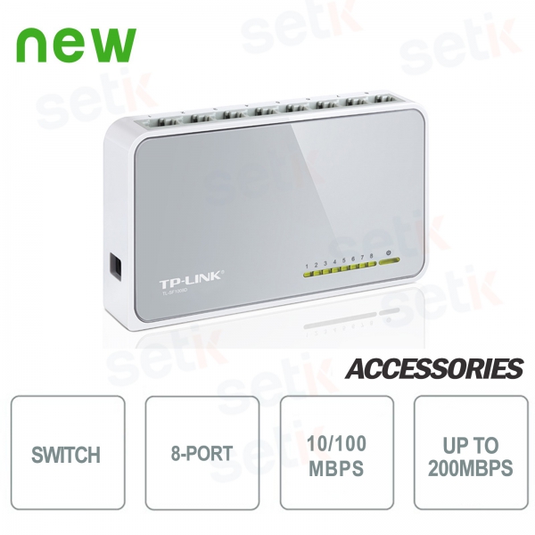 10/100Mbps 8-Port Switch - Desktop Switch