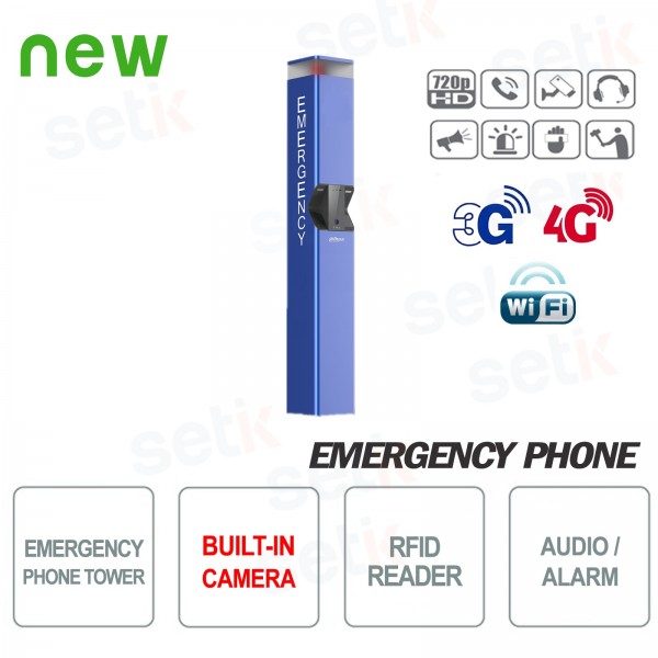 Telefono di emergenza colonnina SOS con telecamera Dahua