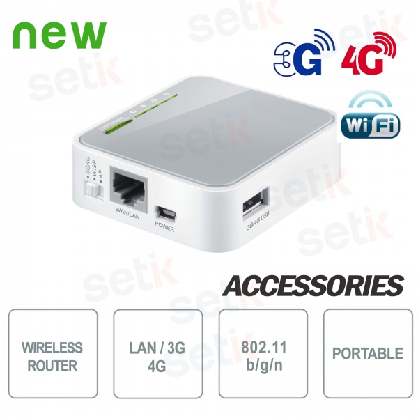 Routeur Wireless N 3G / 4G Portable - Setik