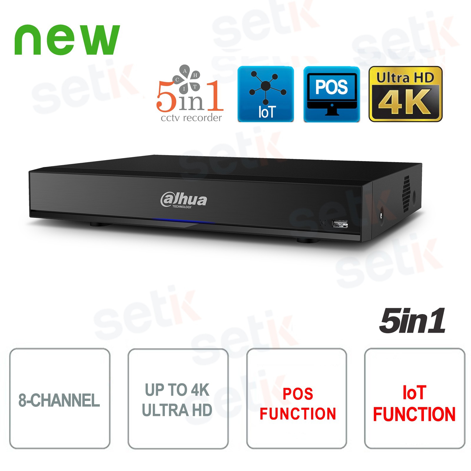 dvr dahua 8 canali 4k