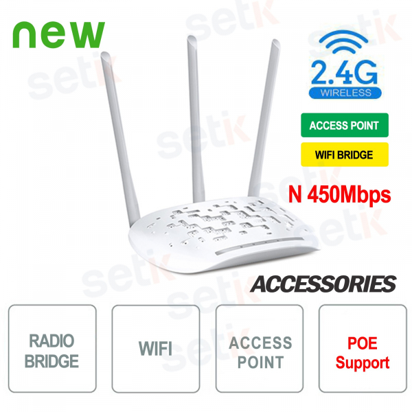 WiFi Bridge Access Point 450 N 2,4 GHz - Setik