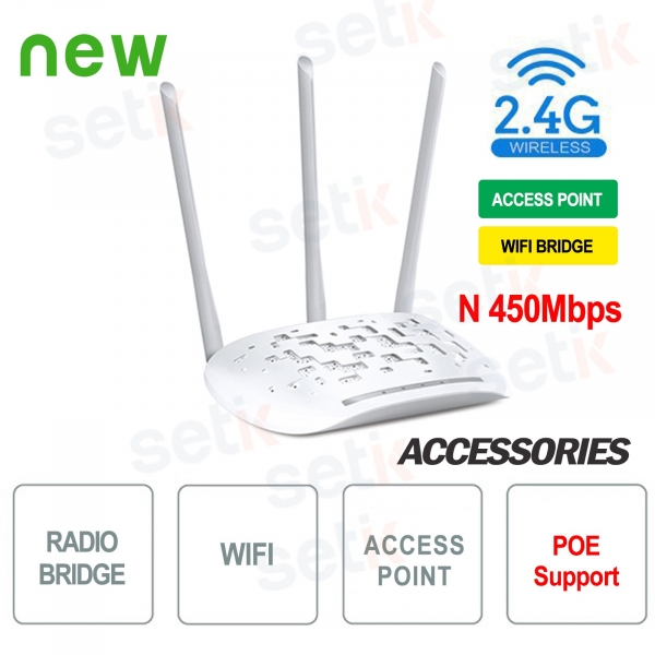 Access Point WiFi Bridge 450 N 2.4GHz - Setik