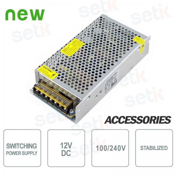 12V 10A Switching Power Supply - Stabilized - Setik