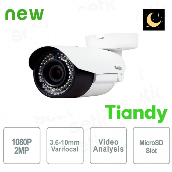 Super Starlight Tiandy Motorized PoE 2MP IP Camera
