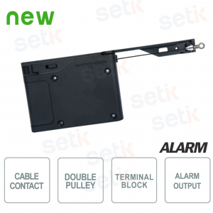  double pulley cable contact