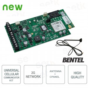 Tarjeta KIT de comunicador celular universal 2G + Antena - Bentel