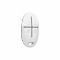 Ajax SpaceControl Jeweller White: Wireless Security Remote Control with 4 Buttons