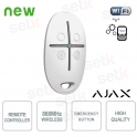 Télécommande de sécurité sans fil Ajax SpaceControl Jeweller blanche à 4 boutons