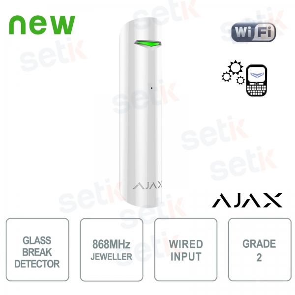 Ajax Sensore rottura vetri senza fili 868MHz