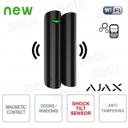 Ajax Contact magnétique porte/fenêtre vibration/inclinaison 68Mhz Black