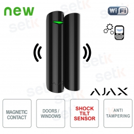 Ajax DoorProtect Plus Jeweler Black: Advanced Wireless Sensor for Opening, Shock and Tilt