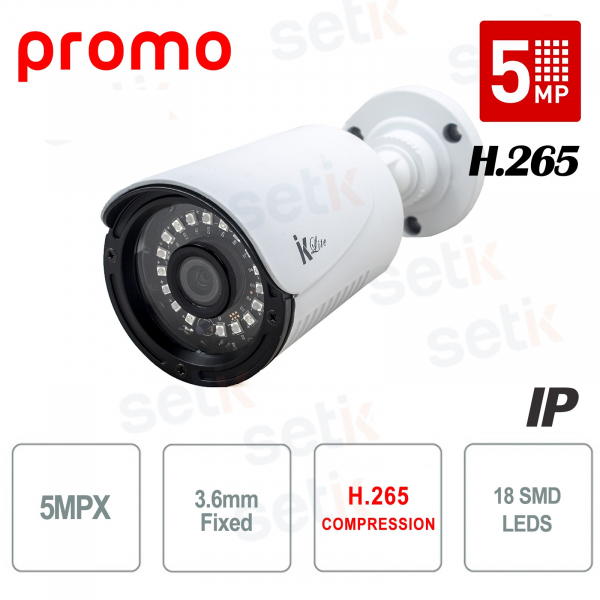Telecamera IP Bullet 5MP 3.6mm - Serie Promo - Setik