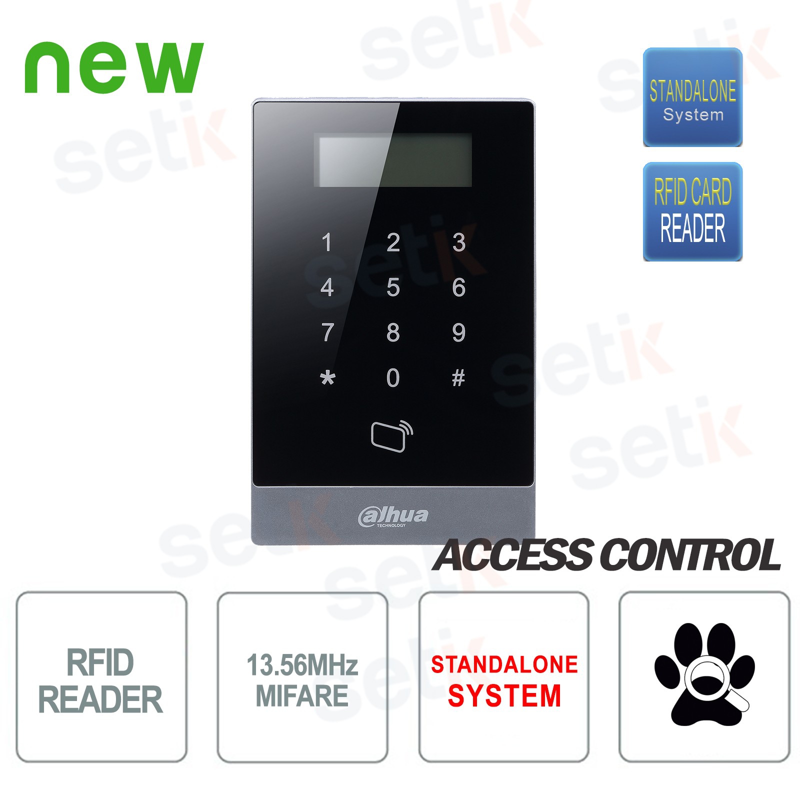 Dahua ASI1201A RFID tastiera controlli accesso standalone