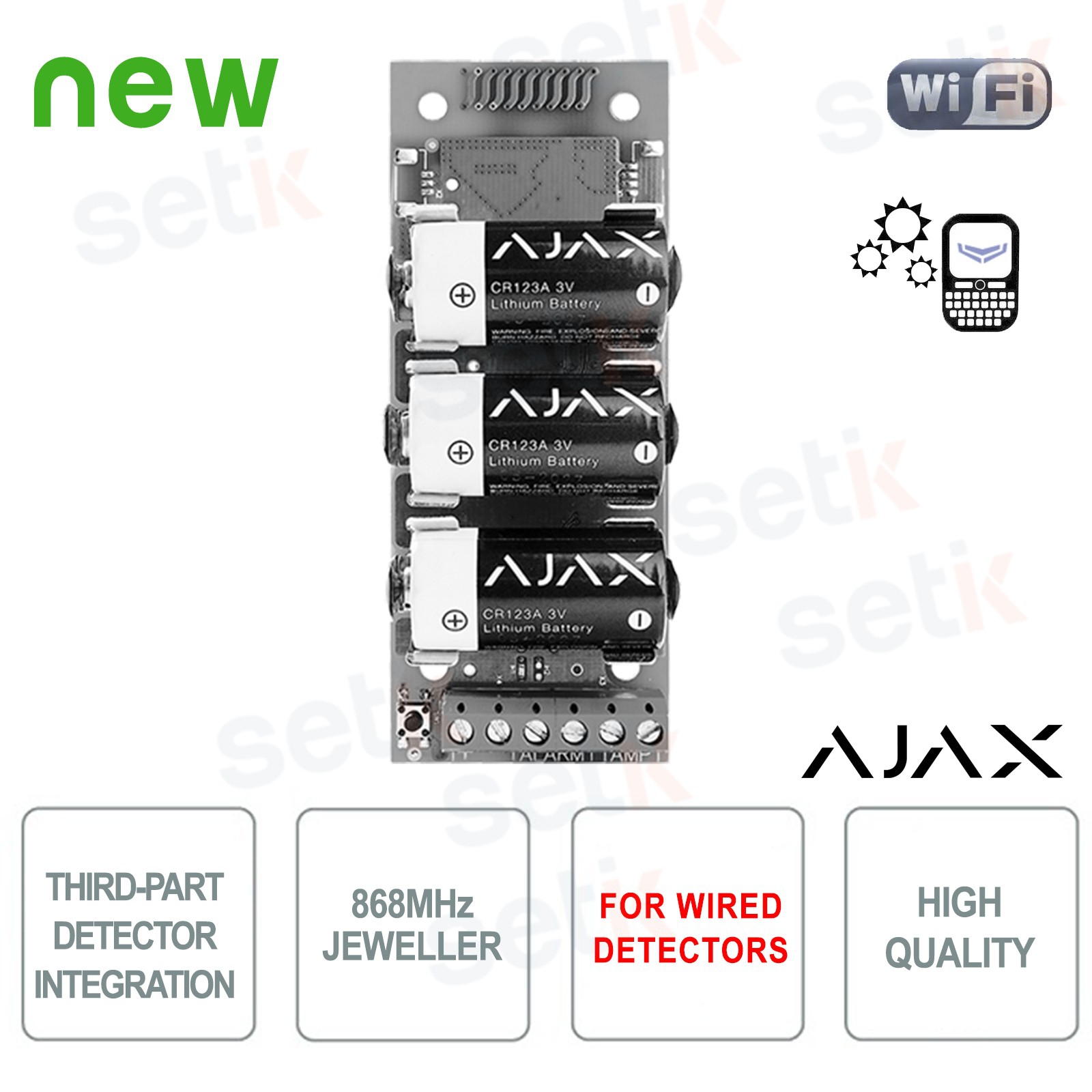 AJ-TRANSMITTER - Ajax Wired Sensor Transmitter 