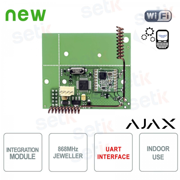 Módulo de integración de sensores Ajax uartBridge Ajax en sistemas de terceros