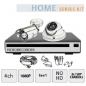 4-Kanal 1080P Videoüberwachungskit 2 Keine HD-Kameras - Home Series - Setik