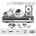 Kit de videovigilancia con DVR 5en1 - 4 Cámaras