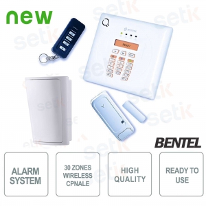Complete Wireless Alarm Kit - PIR 30 Zones - Antitheft - Bentel