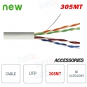 Ethernet cable Network 305 Meters CCA 5E UTP Coil RJ45 LAN Internet