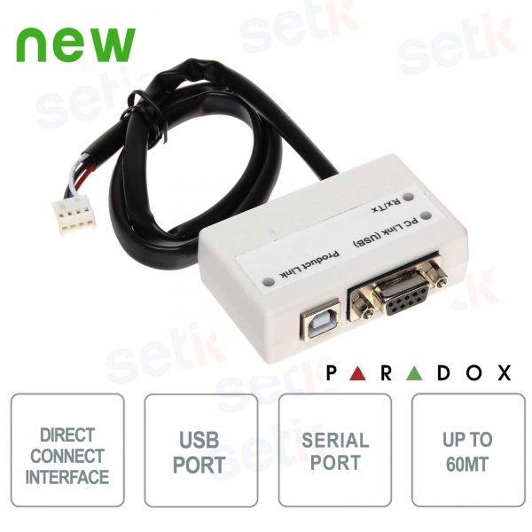 Paradox USB module for programming control panel inter