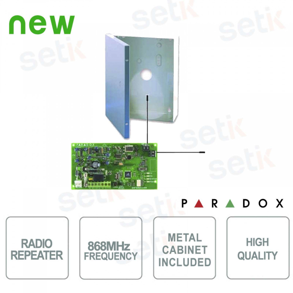 868 MHz Radio repeater for wireless detectors and accessories - Paradox