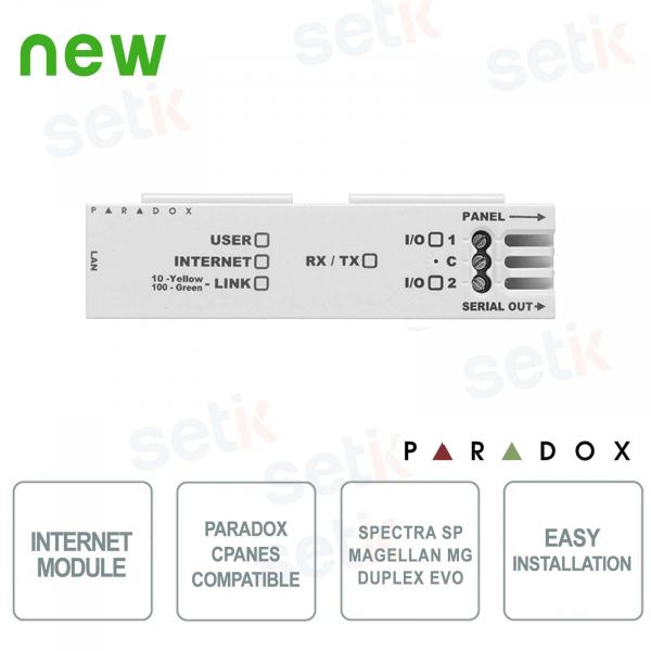 Internet Module for Paradox Alarm Control Panels