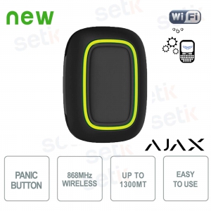 Ajax Button Jeweller Black: Smart Wireless Button with Alarms and Automation
