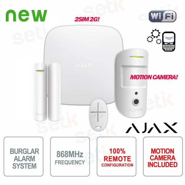 AJAX Professional Wireless GPRS / Ethernet 2SIM 2G Alarm Kit