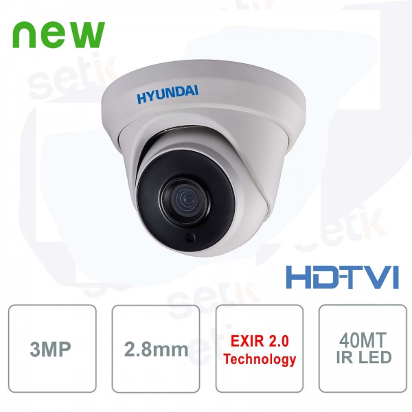 Caméra HD externe Hyundai 3MP TVI IR40 2.8mm