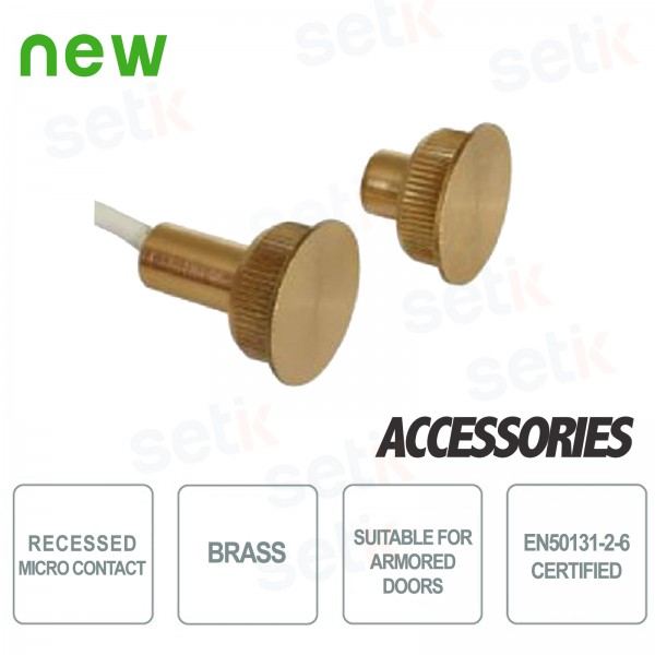 Brass embedded micro-switch for armoured doors - CSA Cooper