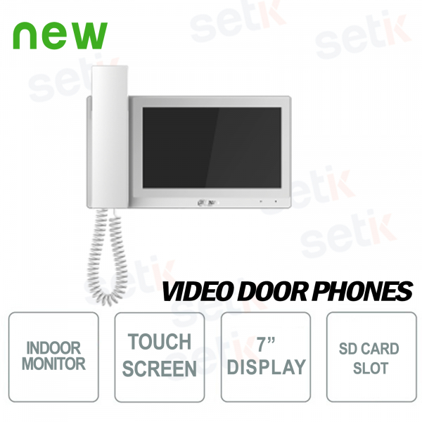 Dahua 7 "indoor station WITH INTEGRATED HANDSET Touch Screen POE