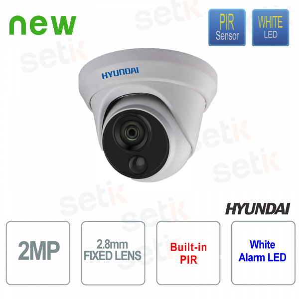 Caméra Dôme HD-TVI IR 20 mètres EXIR 2.0 Objectif Fixe 2.8mm - HYUNDAI