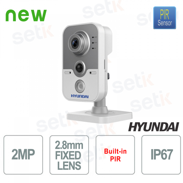 Caméra compacte HD-TVI IR 20 mètres EXIR 2.0 Objectif fixe 2,8 mm pour une utilisation en intérieur - HYUNDAI