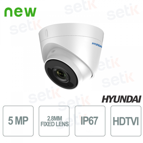 20m HD-TVI IR Dome Camera 2.8mm Fixed Lens - HYU