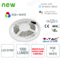 Smart Home RGB + WHITE LED Strip 1000l 10 WATT Alexa Google Home V-TAC